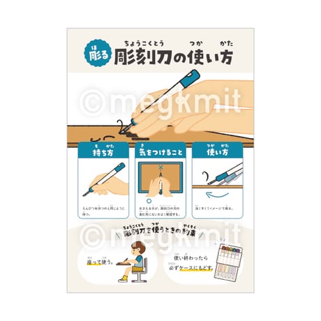 使い方ポスター高学年向け/4点セット