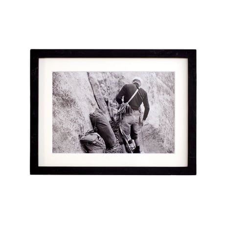 Royal Robbins beginning the first solo ascent of El Capitan. 1968.