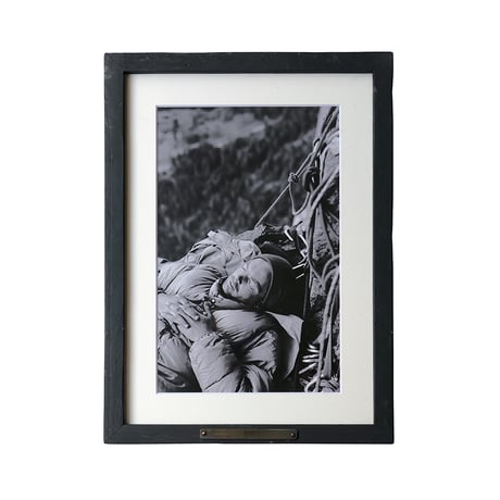 Tom Frost asleep, North America Wall, El Capitan. 1964.