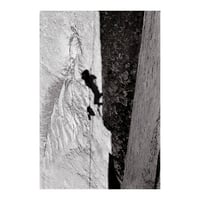My shadow on the Dihedral Wall, El Capitan.1962.