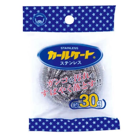 金たわし ﾎﾞﾝｽﾀｰｶｰﾙｹｰﾄ･ｽﾃﾝﾚｽ 30g　k-135