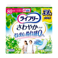 ﾗｲﾌﾘ- さわやかパッド80cc　1ｹｰｽ/30枚×12袋