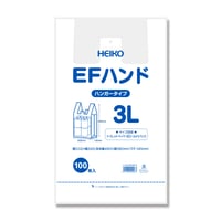 ﾍｲｺｰﾚｼﾞ袋ＥＦﾊﾝﾄﾞ３Ｌ　乳白/100枚