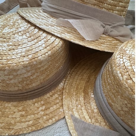 【FROUFROU kids】 THE CLASSIC CANOTIER HAT /PLAIN IVORY