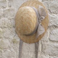 【FROUFROU kids】 THE CLASSIC CANOTIER HAT /PLAIN LATTE