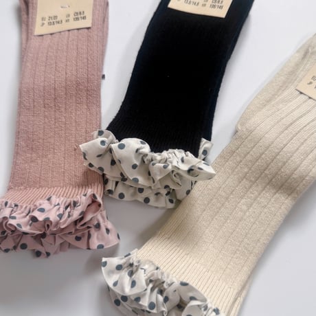 【collegien】 Maud high socks Vieux Rose