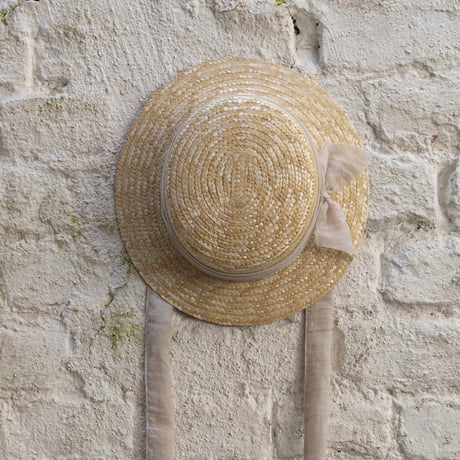 【FROUFROU kids】 THE CLASSIC CANOTIER HAT /PLAIN IVORY