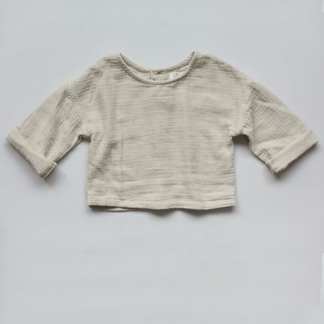 【THE SIMPLE FOLK】 The Button Back Top