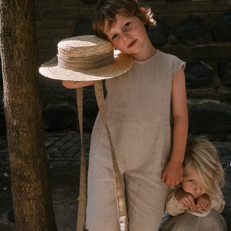 【FROUFROU kids】THE CLASSIC CANOTIER HAT /Sand