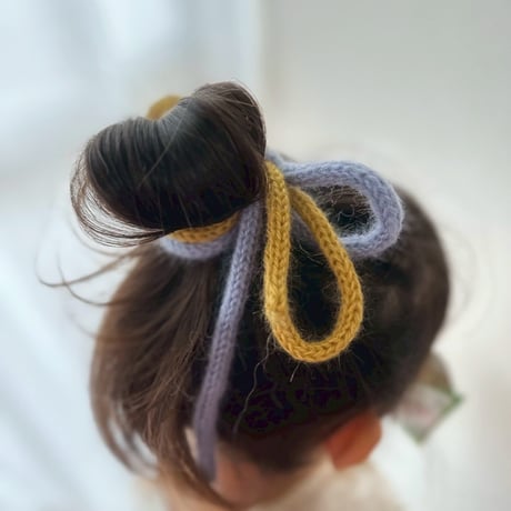 【minik】CORDON MOHAIR PACK /AZUL AMARILLO