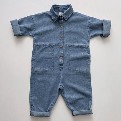 【THE SIMPLE FOLK】 The  Denim Boiler Suit