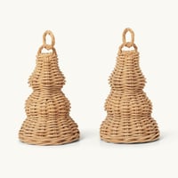 【ferm LIVING⠀】Braided Bell Baubles - Set of 2