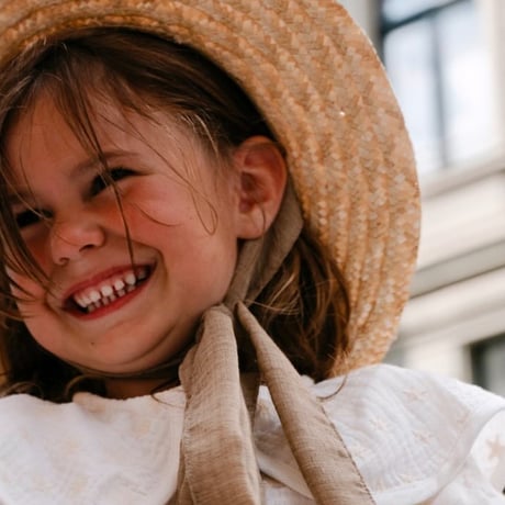 【FROUFROU kids】THE CLASSIC CANOTIER HAT /Sand