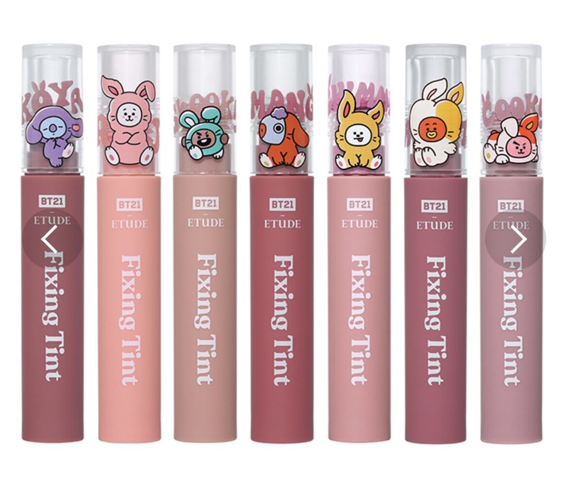韓国発】エチュードハウス BT21フィクシングティントクランベリーTATA