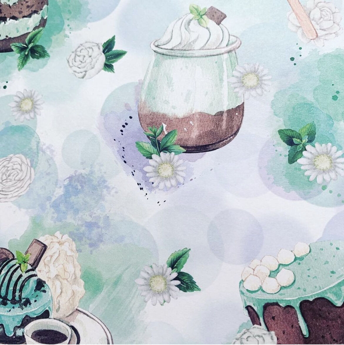 デザインペーパー✳︎チョコミント | amourpaperSTORE