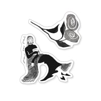 ダイカットステッカー【椿】/ Sticker