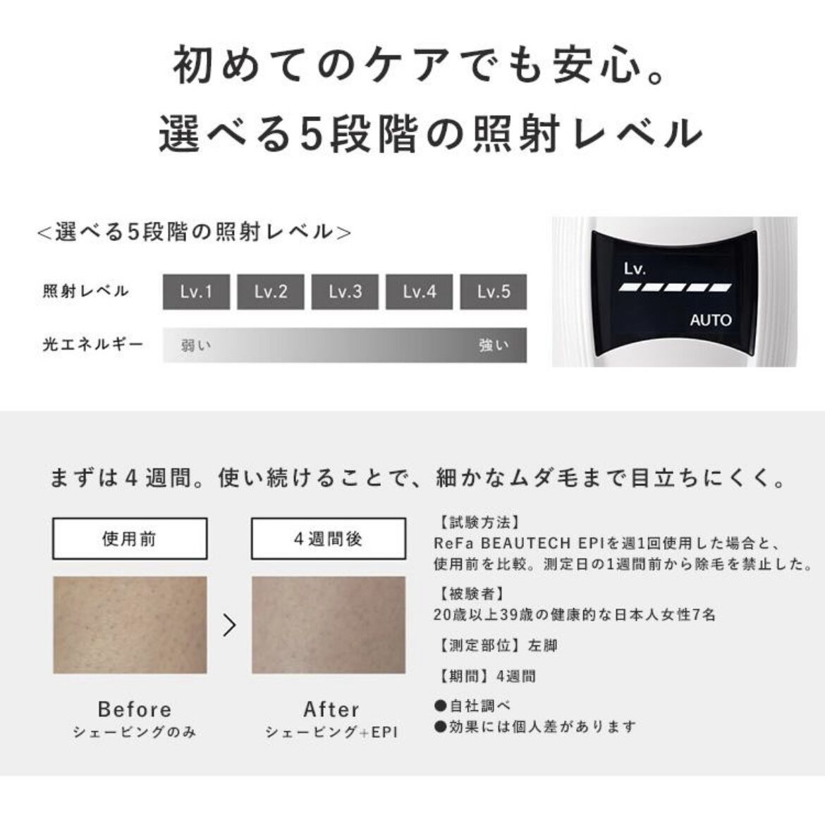 リファビューティックエピ ReFa BEAUTEC EPI リファビューテック エピ 光美容器 光脱毛