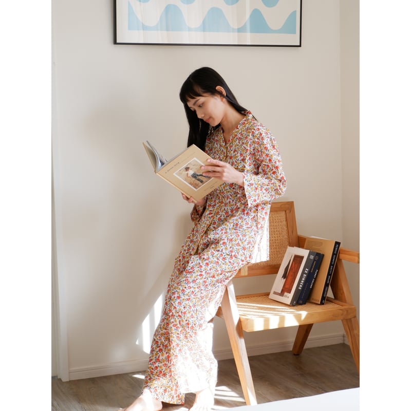 ブロックプリント パジャマ(上下セット)【13】 | Shiho ブロックプリント パジャマ(上下セット)【13】 | Shiho