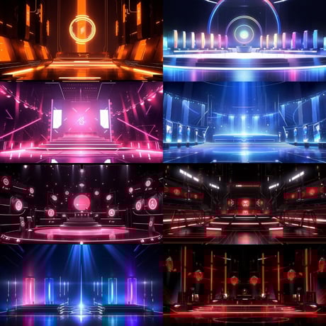 【背景素材】ステージ100枚[2:1](コンサート、ミュージシャン、アイドル、バンド、舞台、PV、TV番組)