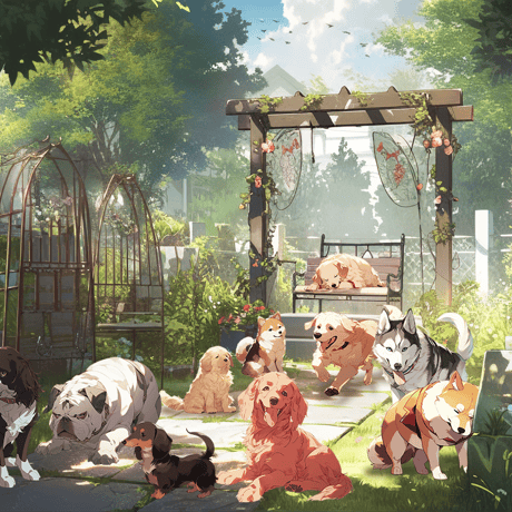 【透過素材】犬100枚(柴犬、ブルドッグ、ゴールデンレトリバー、プードル、ジャーマン・シェパード、シベリアン・ハスキー、ヨークシャーテリア)