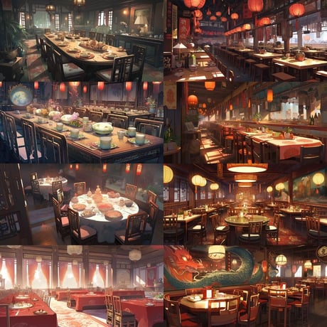 【背景素材】中華風200枚[2:1](中国の風景、チャイナタウン、宮殿、街中、飲食店) | A...