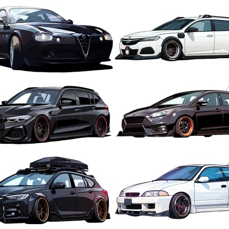 【透過素材】車50枚(高級車、スポーツカー、外車、SUV、オープンカー)