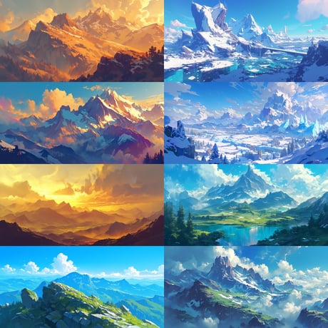 【背景素材】海・空・山350枚[2:1](自然系背景パック2)