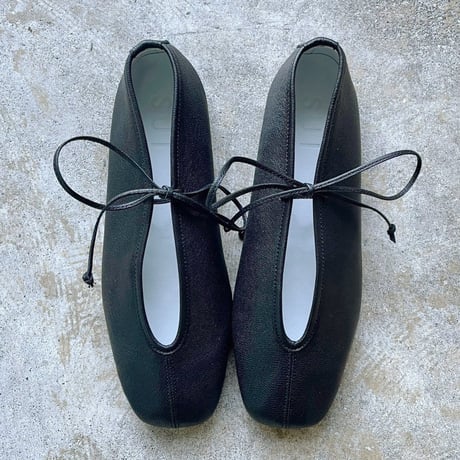 LACE UP BALLET【BLK-BLK】/ SUI