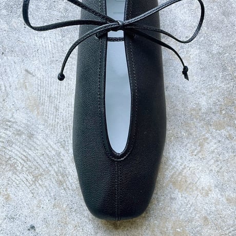 LACE UP BALLET【BLK-BLK】/ SUI