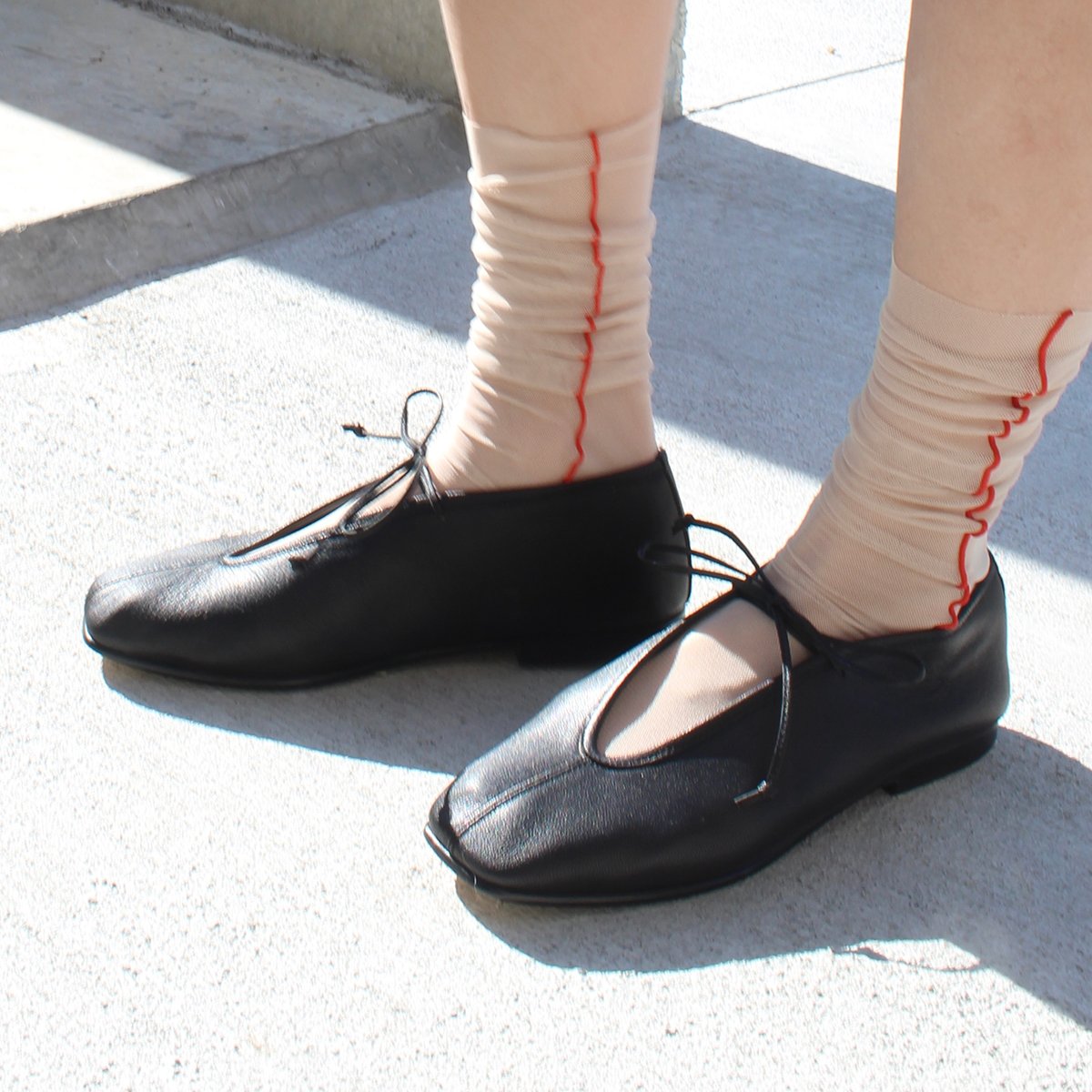 LACE UP BALLET【BLK-BLK】/ SUI | SUI(スイ)公式通販サイト