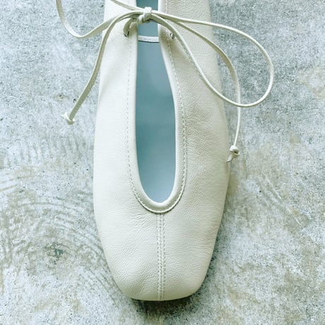LACE UP BALLET【WHT】/ SUI