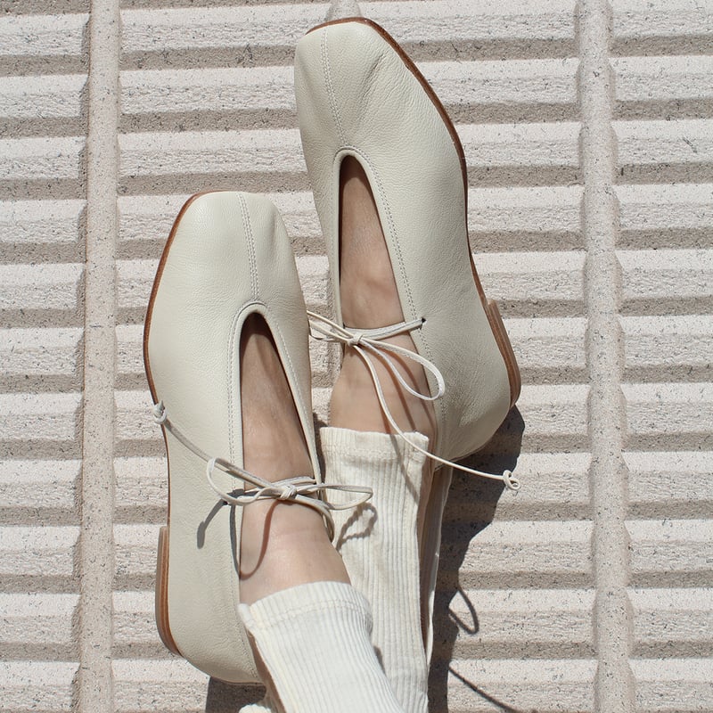 再お値下げ！SUI LACE UP BALLET レースアップバレエシューズ LACE UP BALLET【WHT】/ SUI | SUI(スイ)公式通販サイト