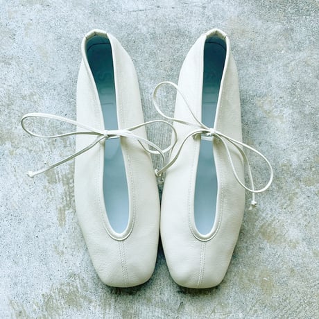 LACE UP BALLET【WHT】/ SUI