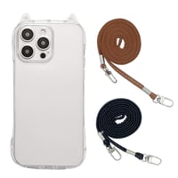 ねこ耳 スマホケース スマホショルダーストラップ【sa40】