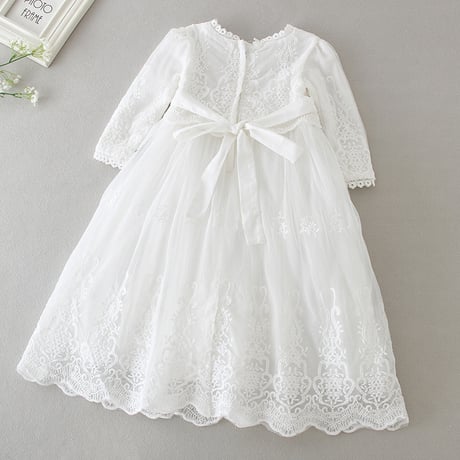 セレモニードレス ベビードレス お宮参り 退院 結婚式 長袖【CL050】