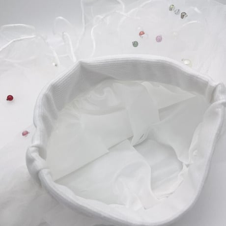 キラキラパール付き チュールスカート【p060】