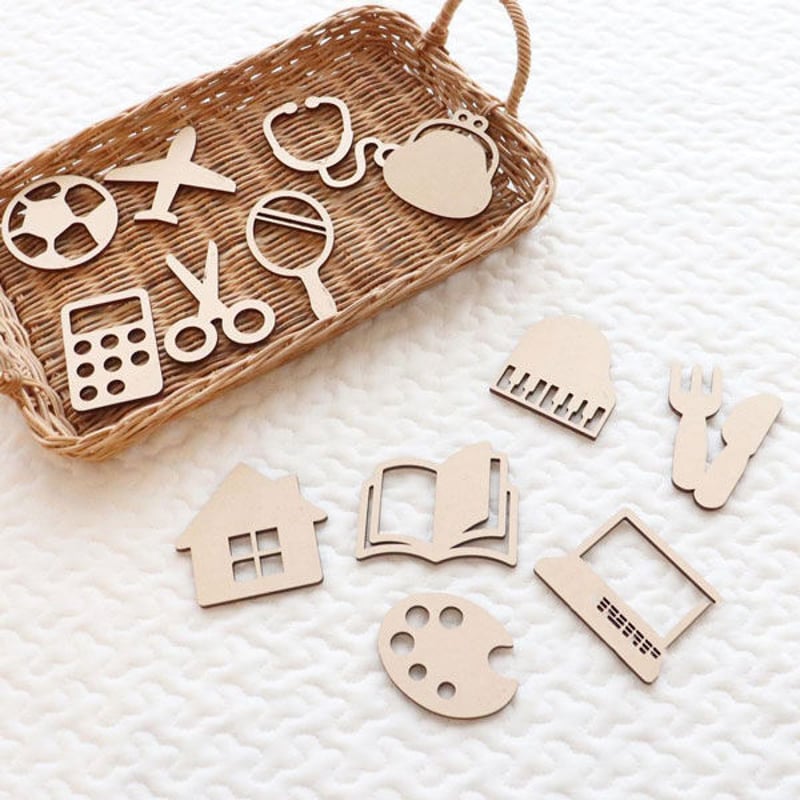 誕生日祝い 一歳誕生日 選び取りカード 12枚セット 木製【p72