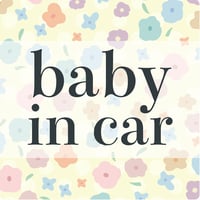 baby in car マグネット