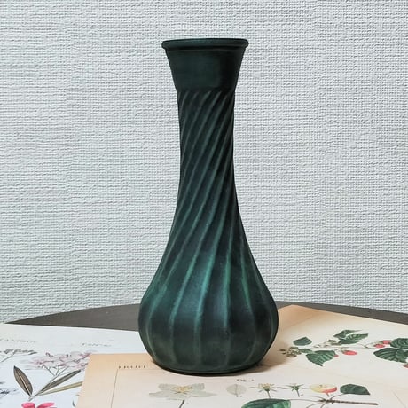 ブロンズペイント インテリアガラス 花瓶