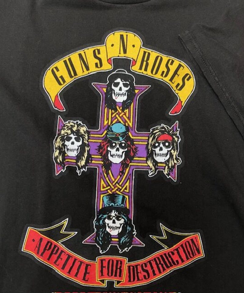 GUNS 'N'ROSES ガンズアンドローゼス バンドTシャツ(サイズL) | Used &...