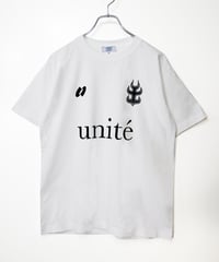 unite × ANREAL STORE  フットボールTシャツ : ホワイト