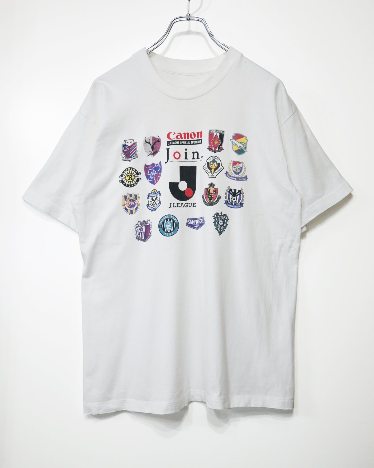入手不可能！'01ＪリーグTシャツ ・オフィシャルスポンサーCANONの非売品 JリーグTシャツ Canon | ANREAL STORE