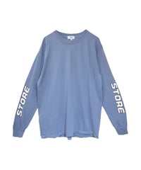 LOGO L/S TEE : ライトブルー