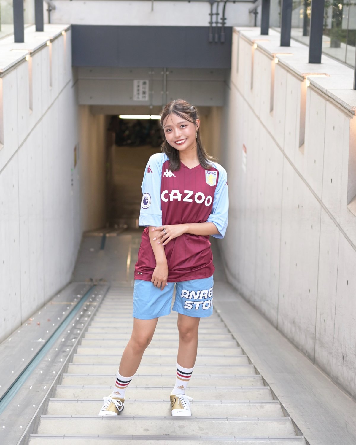 グリーリッシュ アストンヴィラ Lサイズ アストン・ヴィラ グリーリッシュ選手 ユニフォーム kappa