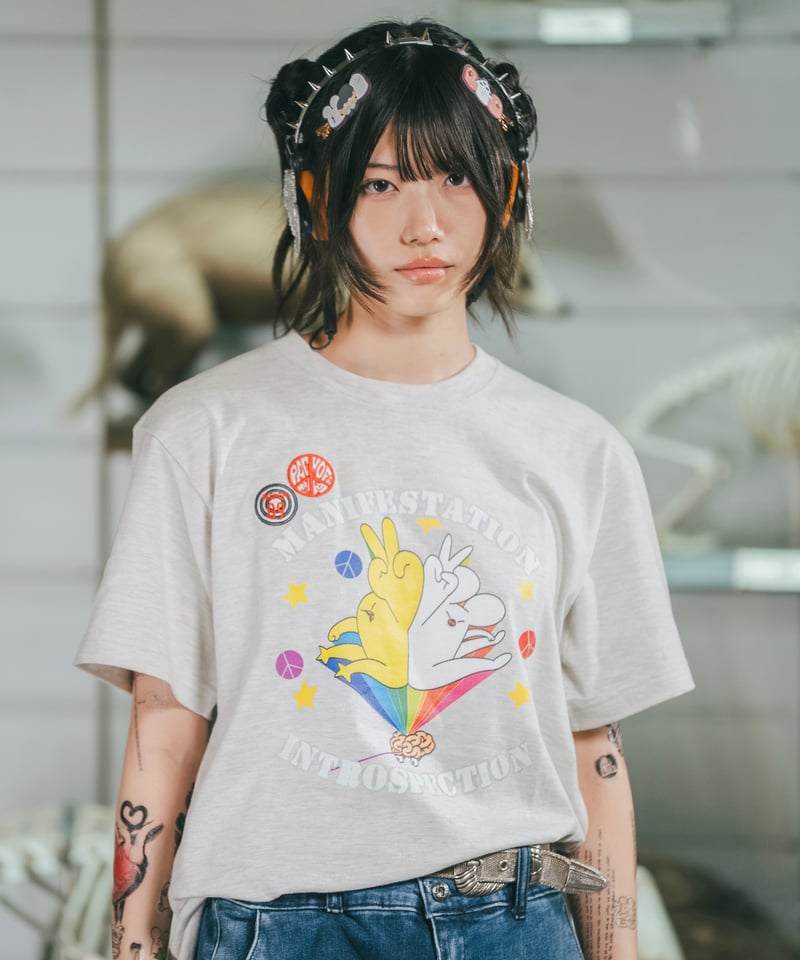 ピースTシャツ : ブラック | ANREAL STORE