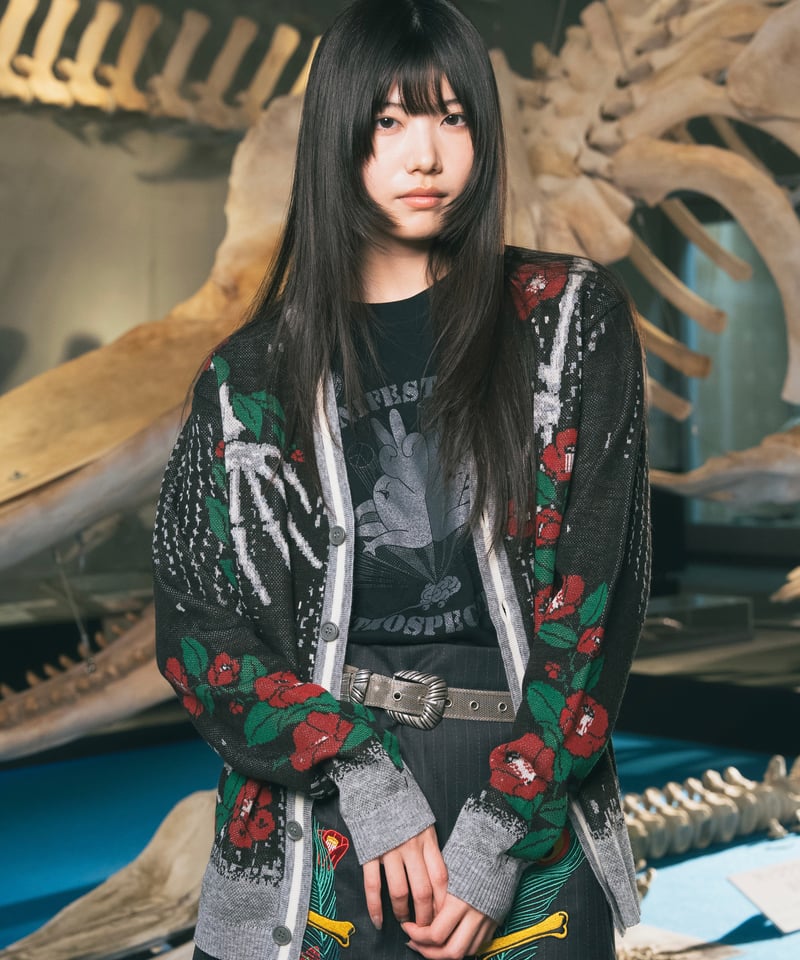 o project カーディガン　ブラック LADYMADE（レディメイド）｜ パールスタッズニットカーディガン