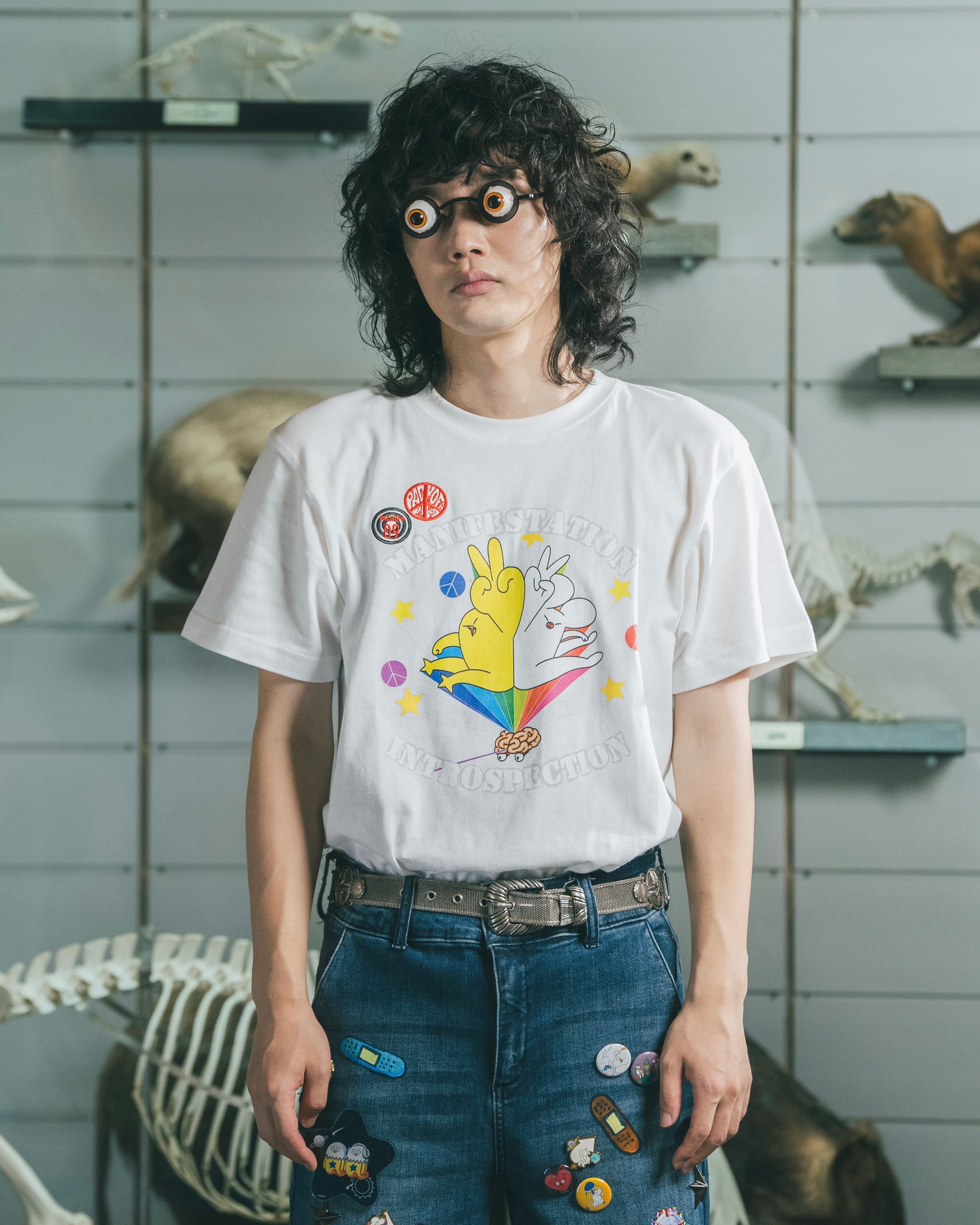 ピースTシャツ : ブラック | ANREAL STORE