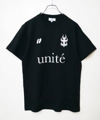 unite × ANREAL STORE  フットボールTシャツ : ブラック