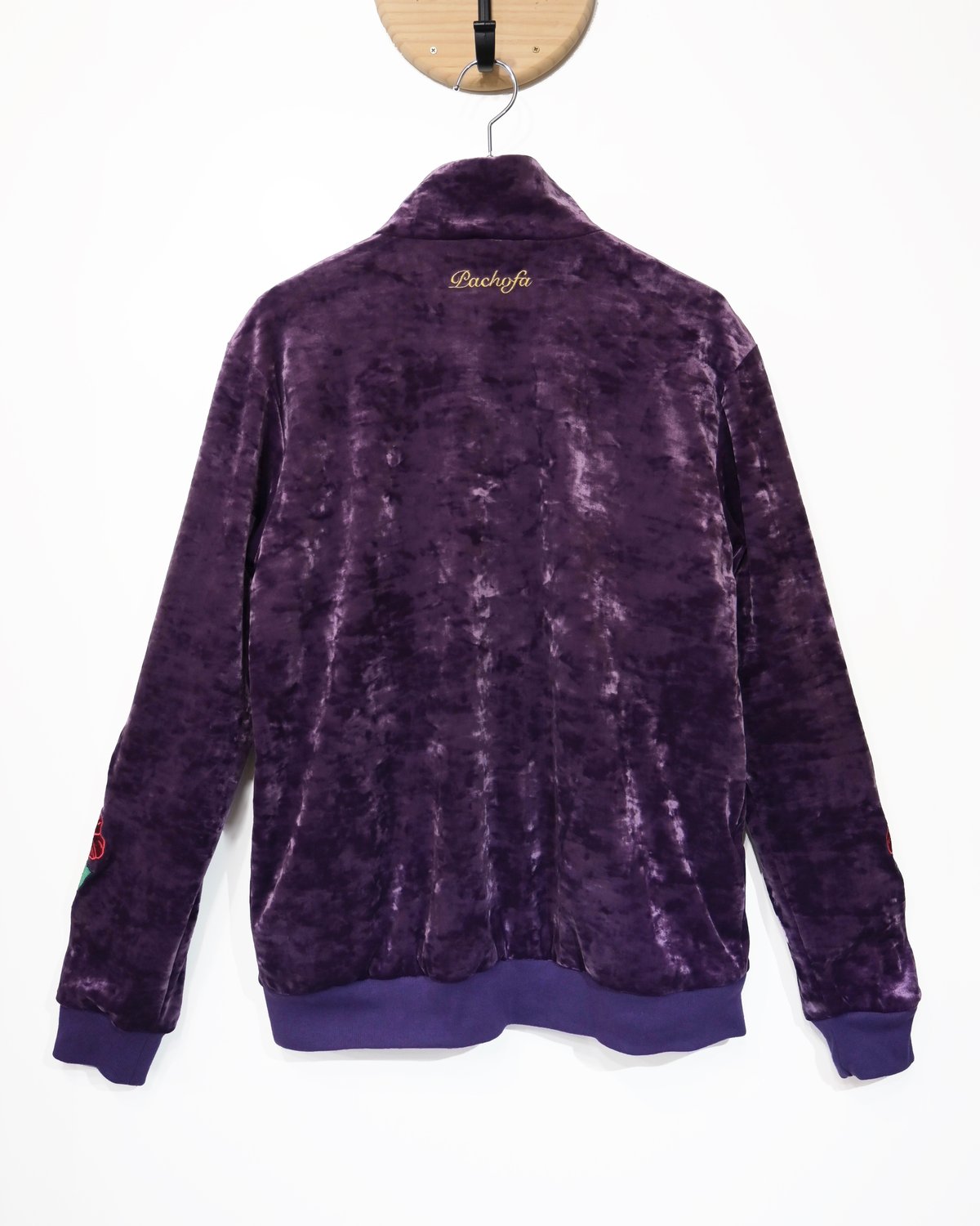 ベロアスタンドカラージャケット : パープル | ANREAL STORE