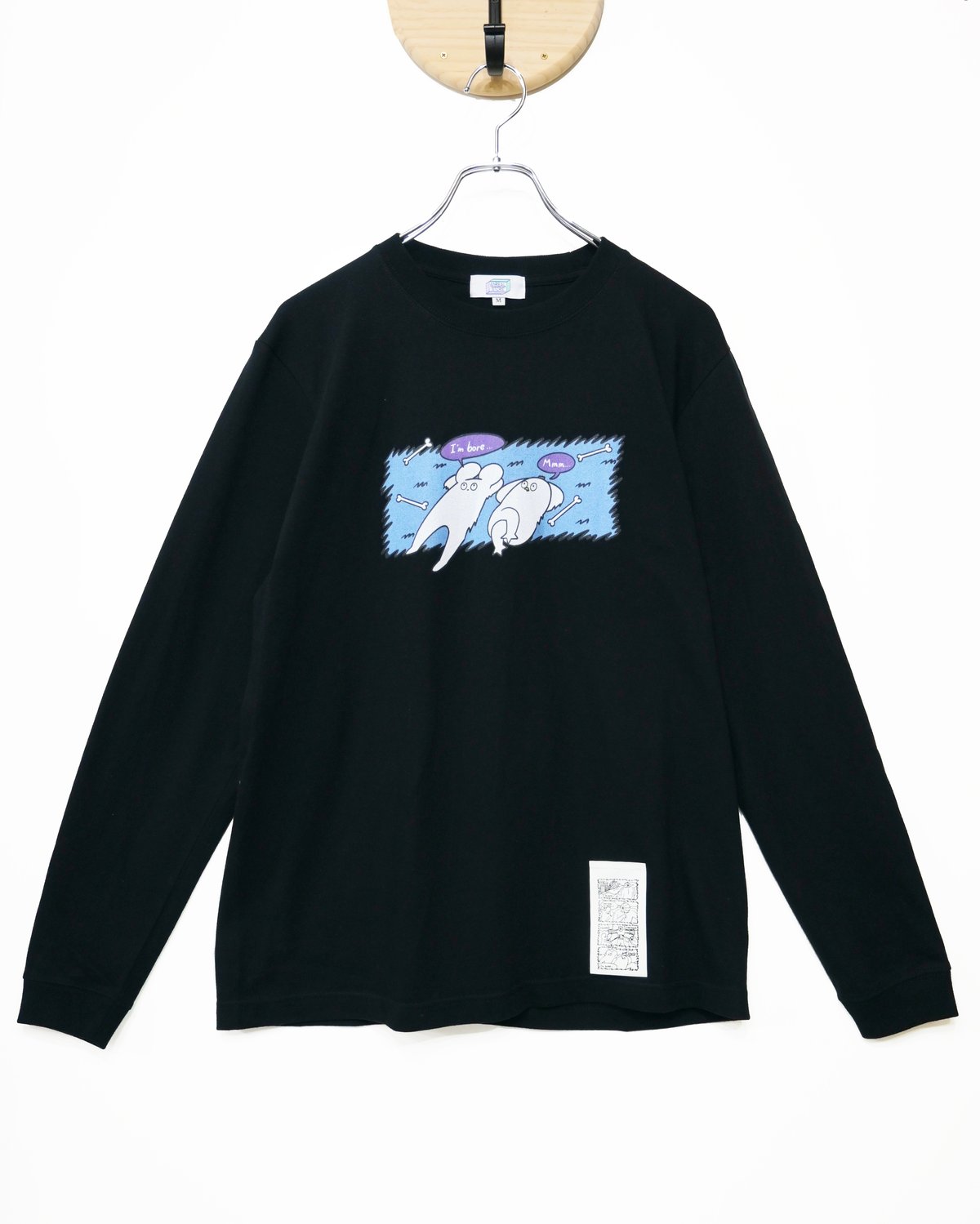 はじめまして松尾です』結・「町に平和は戻った」ロンT : 黒 | ANREAL